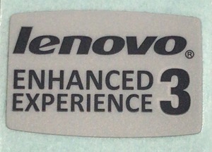 ■新品・未使用 ■10枚セット 【Lenovo　ENHANCED　EXPERIENCE3】エンブレムシール【18*12㎜】送料無料・追跡サービス付き☆P317