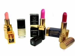 ★4点セット★　CHANEL　シャネル　YSL　イヴサンローラン　ESTEE LAUDER　エスティ ローダー　口紅＆ネイル