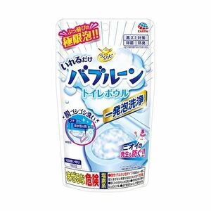 【新品】（まとめ） アース製薬らくハピ いれるだけバブルーン トイレボウル 180g 1パック 〔×3セット〕