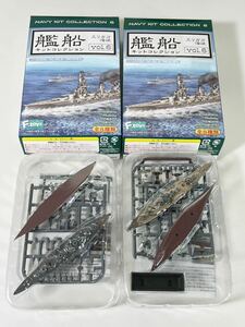 1/2000 F-toys エフトイズ 艦船キット コレクション vol.6 スリガオ海峡 日本 戦艦 扶桑 フルハル 洋上ver. 2種