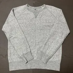 美品　UNIQLO グレー トレーナー Lサイズ