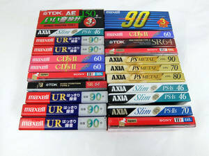 TDK maxell SONY AXIA カセットテープ ノーマル ハイポジ メタル 未使用 26本 