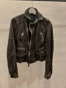 hyde着用 DSQUARED2 ディースクエアード レザーライダースジャケット　38 leather jacket vintage archive