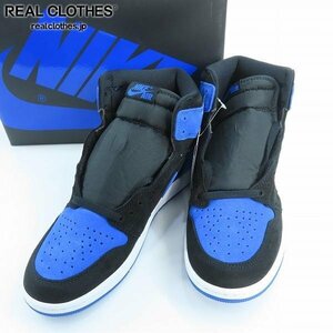 【未使用】NIKE/ナイキ AIR JORDAN 1 RETRO HIGH OG ROYAL REIMAGINED/ロイヤルリイマジンド DZ5485-042/27.5 /080