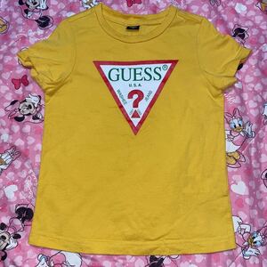 GUESS「子供用Tシャツ/イエロー」110