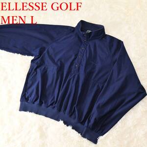 O2 MEN L ELLESSE GOLF エレッセ 紺 ブルゾン プルオーバー