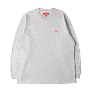 美品 Supreme シュプリーム Tシャツ サイズ:XL 24SS スモールボックスロゴ ロングスリーブ Tシャツ (Small Box L/S Tee) ヘザーグレー