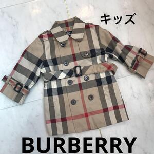 ☆美品☆BURBERRY LONDON　チェック　トレンチコート　キッズ　ベビー