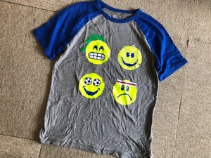 ★Gap kidsギャップ変身スパンコールボール柄Tシャツ150★青グレー