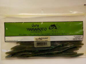 ゲーリーヤマモト　ワッキーワーム　WACKY WORM 10本入り WATERMELON/SM GREEN①