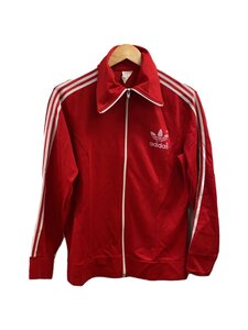 adidas◆香港製・ジャージ/6/ポリエステル/レッド