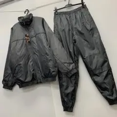 新品★メンズ★LLサイズ★中綿ナイロンスーツ上下セット 灰色 80754