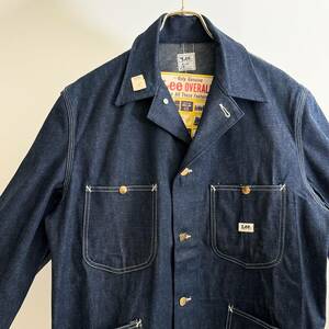 希少《 Dead Stock / Lee / 91J / 38REG 》60s デッド【 Lee 91-J ビンテージ インディゴ デニム カバーオール フラッシャー 】