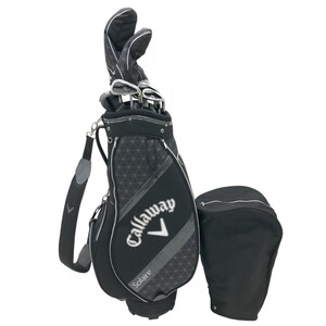 【1円】CALLAWAY キャロウェイ Solaire キャディバッグ クラブ8本セット 純正カーボン/L 13°/-/B9 [240101271363] 女性用