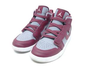 ジョーダン NIKE AIR JORDAN 1 MID ALT CHERRYWOOD RED/WHITE-CEMENT GREY スニーカー シューズ 靴 子供用 キッズ 19cm DQ8427-615 KHAOAZT