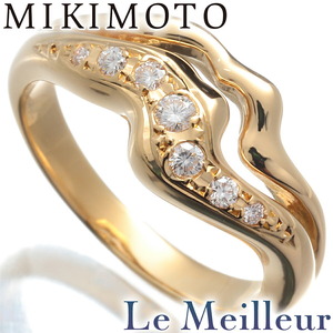 ミキモト リング 指輪 ダイヤモンド K18 9号 MIKIMOTO 中古 プレラブド 返品OK