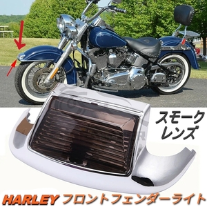 HARLEY ハーレー フロントフェンダー チップ ライト スモーク ソフテイル エレクトラグライド ロードキング カスタムパーツ