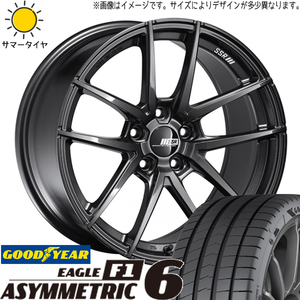 FK FL シビック グッドイヤー 235/35R19 ホイールセット | アシンメトリック6 & ライナー 19インチ 5穴114.3