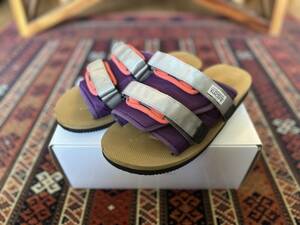 SUICOKE / MOTO-Cab / サンダル / US12 / Purple x Beige / Vibram / スイコック / ビブラム