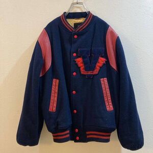 VOX/ スタジャン ブルゾン VOX SPORTS MAN CLUB ネイビー 紺 メンズ M