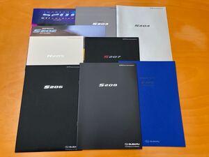 【希少】SUBARU IMPREZA STI S201 S202 S203 s204 R205 S206 S207 S208 EJ20 CATALOGUE スバル インプレッサ カタログ コンプリートカー