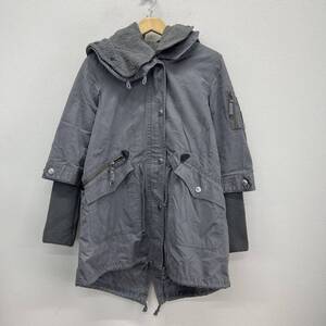 BURBERRY BLUE LABEL バーバリーブルーレーベル FRF13-645-08 モッズコート ミリタリージャケット ライナー付 三陽商会 36 10106934