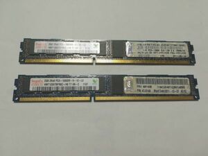 ★中古品Hynix サーバー用メモリ 2R×8 PC3-10600R-9-10-L0★2G×2枚 計4GB