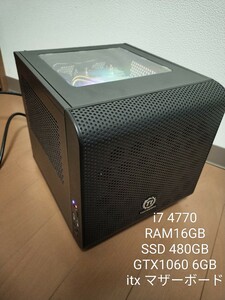 小型ゲーミングPC　 i7/SSD480GB/GTX1060 6GB