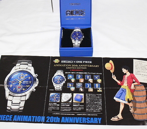 SEIKO ONE PIECE ワンピース 20周年記念 7T92-HB 数字クロノグラフ 限定5000本品 未使用品格安（121）