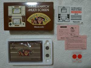 【美品】任天堂ゲームウォッチ　ドンキーコングⅡ海外版　箱説付★Nintendo GAME&WATCH DONKEY KONG Ⅱ JR-55