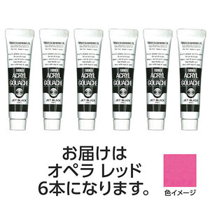 【6本×5セット】 ターナー色彩 アクリルガッシュ 11ml 24オペラレッド TURNER108810X5 /l