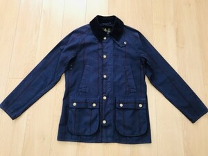 Barbour バブアー＊格子柄ジャケット＊紺＊36