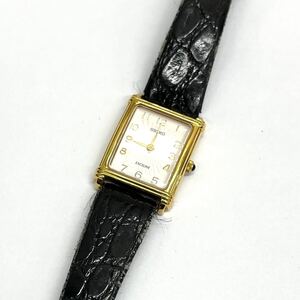 1628C◎ SEIKO EXCELINE セイコー エクセリーヌ 2J30-5000 小物 時計 腕時計 2針 クォーツ アナログ 革バンド ゴールド レディース