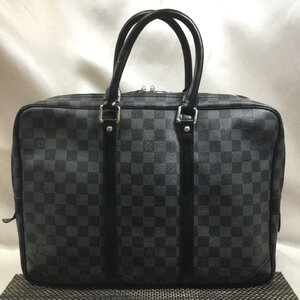 【中古/現状品/TO】LOUIS VUITTON ルイ ヴィトン ダミエ・グラフィット ポルトドキュマン ビジネスバッグ ブリーフケース　MZ1127/027