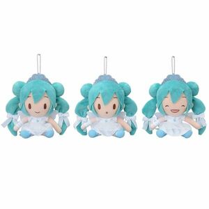 ◆新品◆ HATSUNE MIKU soft toy figure 15thAnniversary 3set 初音ミクシリーズ モアプラスふわふわぬいぐるみ 初音ミク マスコット ミク