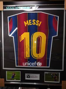 Lionel Messi（リオネル・メッシ）　サイン　バルセロナ 2020/21 MATCH ISSUE額　【証明書あり】