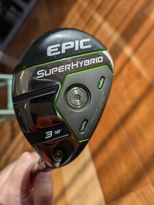 キャロウェイ エピック スーパーハイブリッド　3番18度　 Callaway EPIC SUPER HYBRID USTmamiya recoil ES HYBRID f5(X相当)