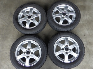 2310-222　FEID　アルミホイール＆スタッドレスタイヤ　155/65R13　2020年　4本セット　個人宅発送不可商品