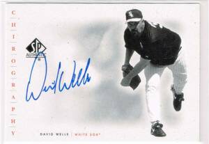 MLB 2001 UD SP Authentic Chirography Autograph #DW David Wells Upper Deck Auto 直筆サイン デビッド・ウェルズ