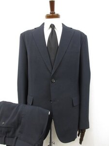 超美品【Facoltanimo 銀座テーラー GINZA TAILOR】シングル2ボタン スーツ (メンズ) size50～52相当 ネイビー 紺無地 □34RMS9950□