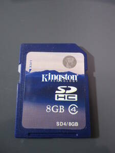 [送\84] SDカード SDHC 8GB Kingston 台湾製 C4 フォーマット済み