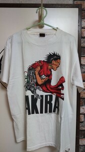 アキラ Tシャツ サイズL ヴィンテージ 80年代 1988 vintage オールド 当時物 一回着用 染み有 AKIRA 本物 貴重 希少 ビンテージ 80