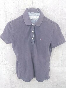 ◇ TOMMY HILFIGER トミーヒルフィガー 半袖 ポロシャツ XS グレー系 *