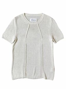 (D) Maison Martin Margiela マルジェラ 半袖 コットン ニット M セーター (ma)