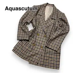 Aquascutum テーラード ジャケット チェック　ダブル