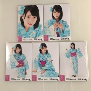 AKB48 山田菜々美「netshop限定 2016.08」生写真5枚コンプ。