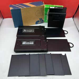 ♪ FUJIFILM SHEET FILM HOLDER QUICK CHANGER 45 / SPARE SHEATH MAGAZINE カメラ アクセサリー フィルムホルダー 現状品 富士フイルム