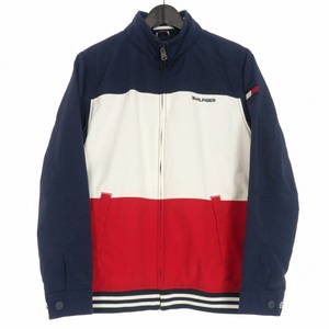 トミーヒルフィガー TOMMY HILFIGER カラーブロック ヨットジャケット ブルゾン XL(16-18) ネイビー 紺 71J1177 国内正規 キッズ