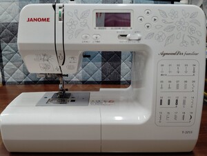 送料 無料 中古 JANOME コンピューター MODEL 808型 Y 201S ケース付き コードなし ジャノメ ミシン 通電確認済 ジャンク ハンドクラフト 