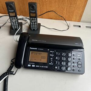 FAX Panasonic KX-PW320-K パナソニック パーソナル デジタル おたっくす 親機 子機（コードレス）ブラック 通電確認済 